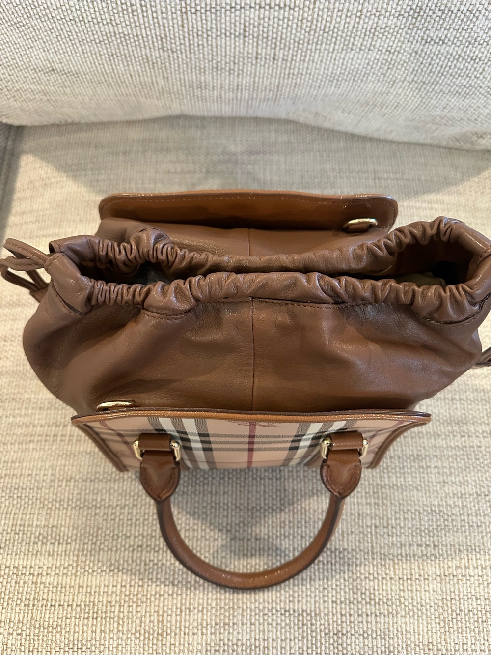 Burberry Small Dinton Haymarket Check Bag - Picture 6 of 12